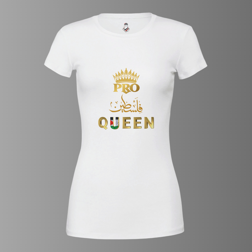 Pro Falasteen QUEEN T-shirt | White