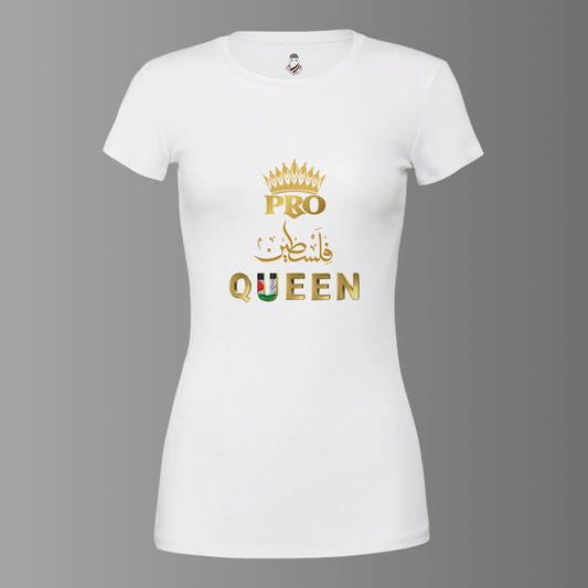Pro Falasteen QUEEN T-shirt | White